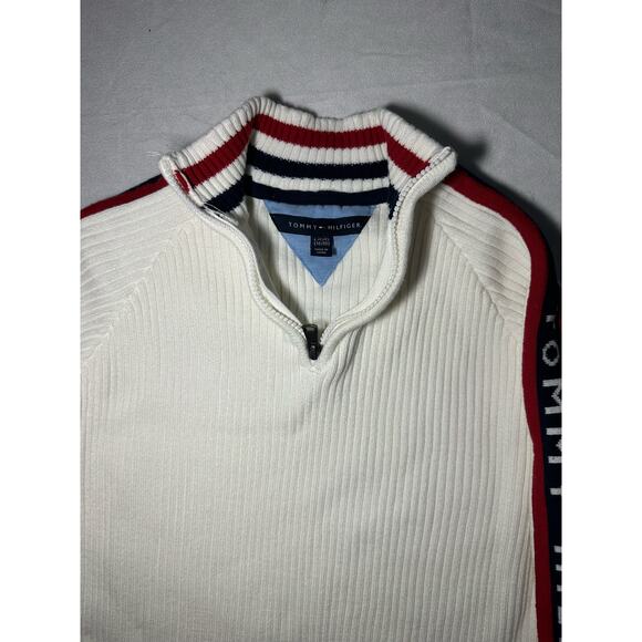 Tommy Hilfiger 1/4 Zip Sweater Pullover Size Large 16/18 - Picture 4 of 6